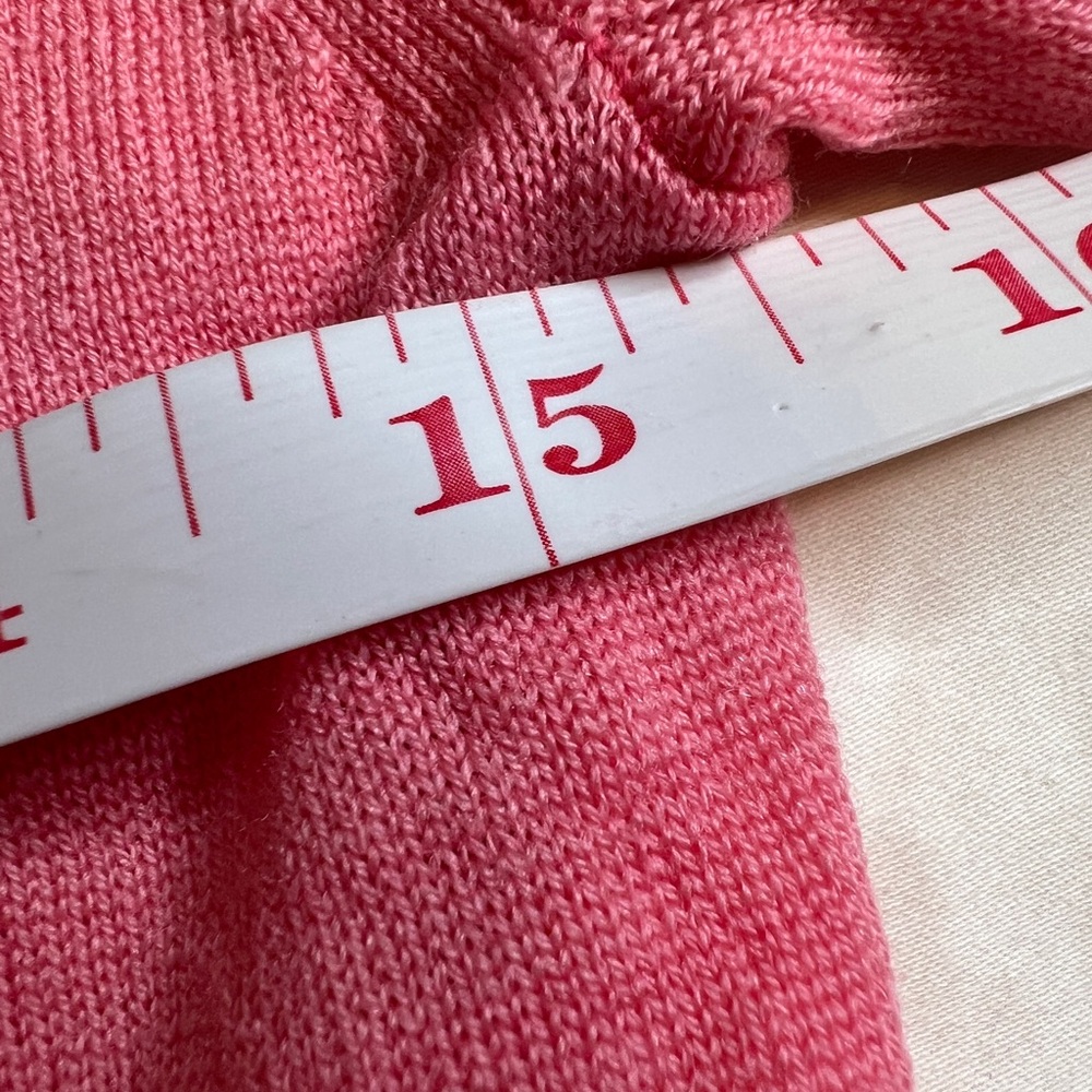 J.Crew Pink V-Neck Cardigan Sweater – Lightweight Pearl Button - Picture 4 of 7